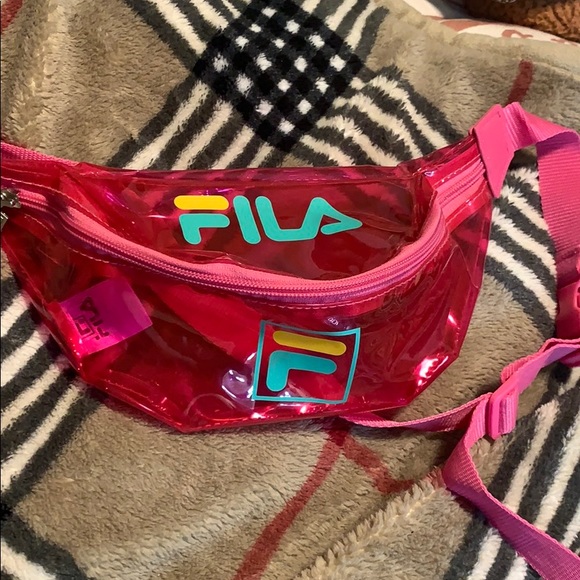 pink fila fanny pack